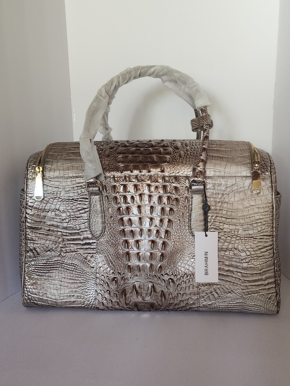 BRAHMIN Talulla Silver Lining Weekender - Picture 6 of 9